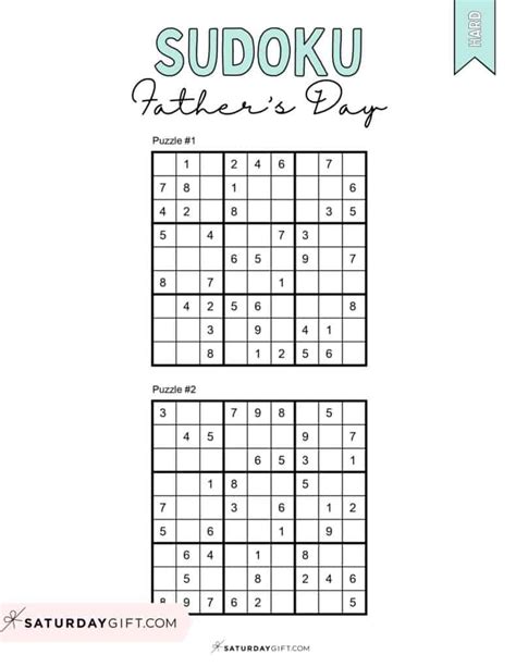 Sudoku Puzzles Dad