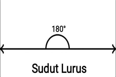 sudut yang terdapat pada garis lurus disebut