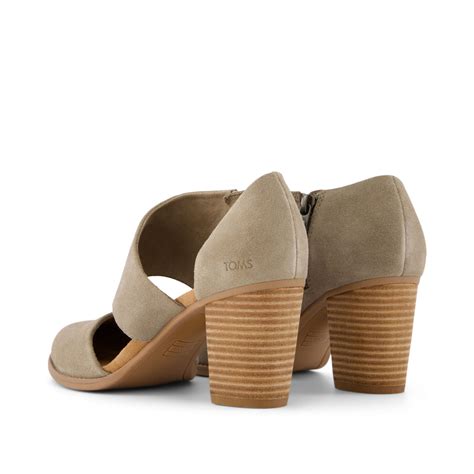 suede closed toe heels