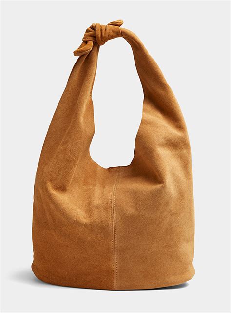 Suede Knot Bag