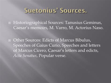 Suetonius Sources