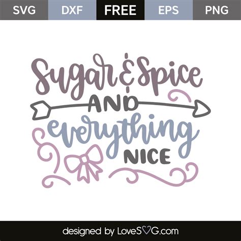 Sugar And Spice And Everything Nice Printable Art Pink Baby Etsy in