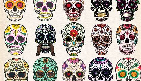 Seamless pattern with sugar skulls isolated on Vector Image