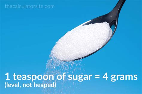 Sugar Teaspoon To Gr