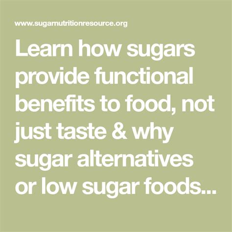 Sugars Provide