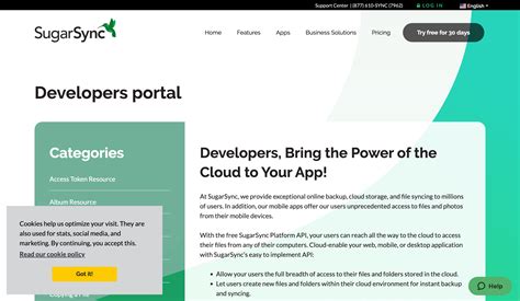 Sugarsync Developer Api
