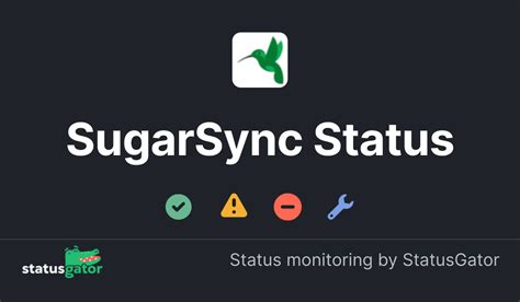 Sugarsync Status