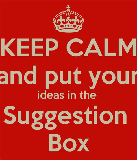 Suggestion Box Quotes