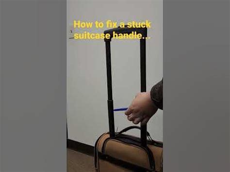 Suitcase Handle Won't Extend