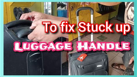 Suitcase Pull Handle Stuck