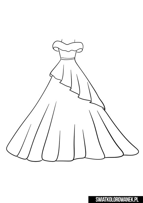 sukienka kolorowanka