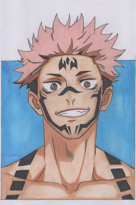 sukuna jujutsu kaisen drawing