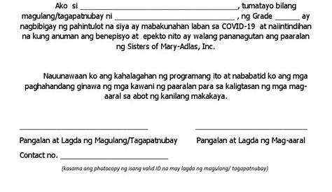Pahintulot NG Magulang | PDF