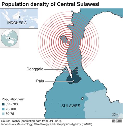 sulawesi earthquake 2018 map