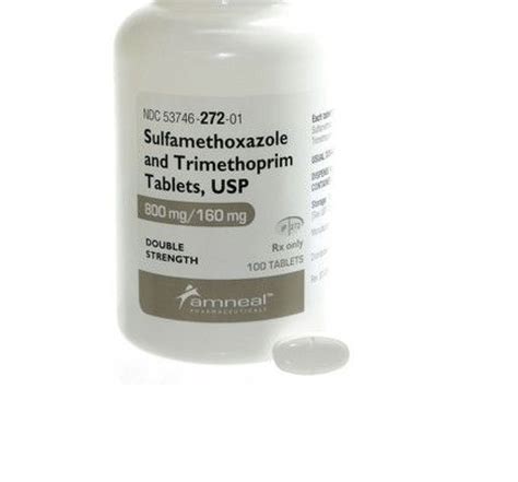 Sulfamethoxazole/Tmp Ds, 800/160mg, 100 Tablets/Bottle McGuff Medical