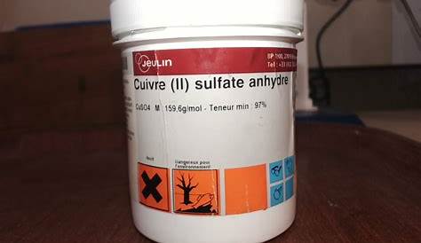 Sulfate De Cuivre Anhydre 5eme Chapitre I L'eau Dans Tous Ses états PhysiqueChimie