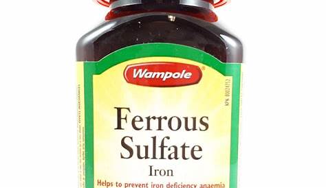 Sulfate Ferreux 300 Mg Effet Secondaire Monohydrate De Import Export