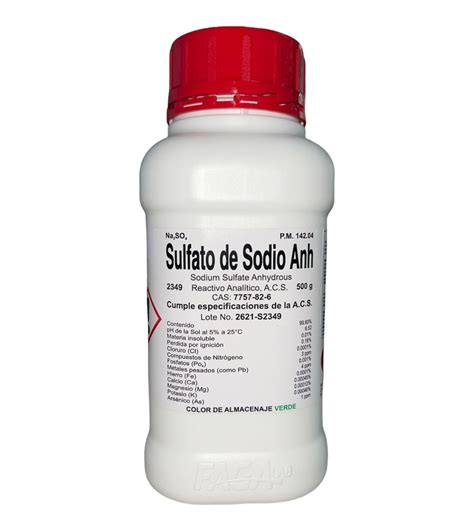 sulfato de sodio decahidratado