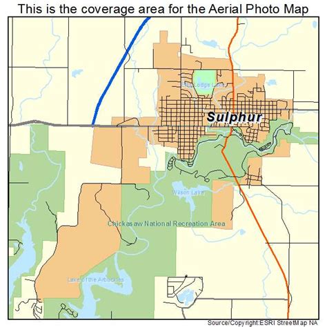 sulfur oklahoma map