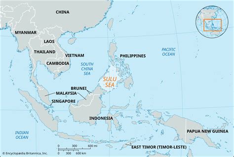 sulu sea on a map