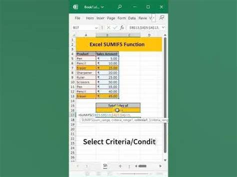 sum based on if condition in excel