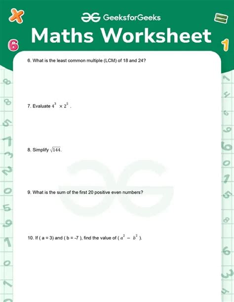 Sum Code Math Worksheet Answers