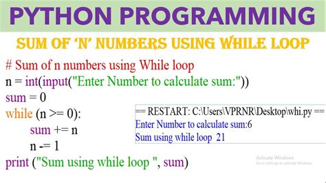 sum of n even numbers in python using while loop