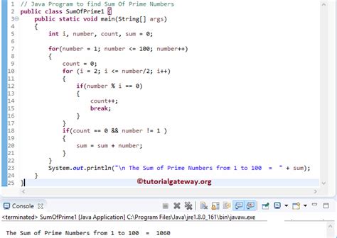sum of prime factors code in java
