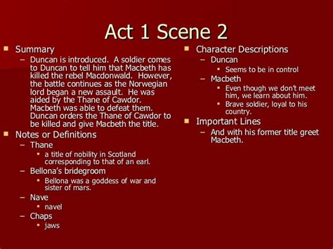 summarize act 1 and 2 of macbeth