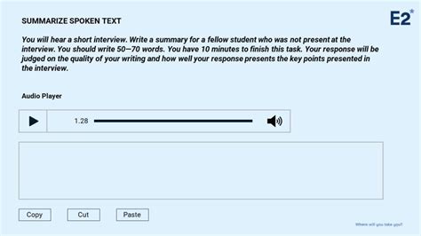 summarize spoken text examples