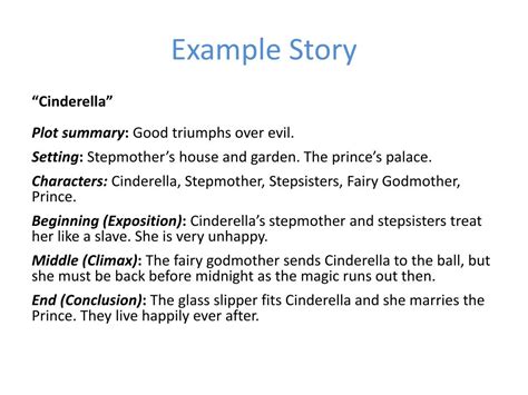 Summary Example Of A Story