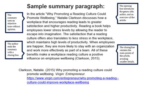 summary intro example