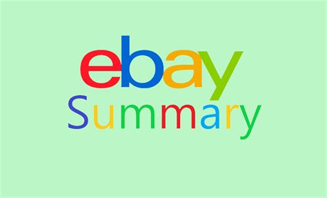 summary is your my ebay homepage