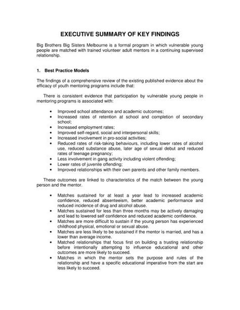 summary of key findings and arguments