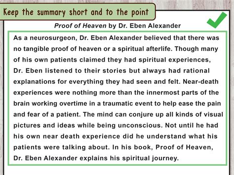 summary paragraph examples