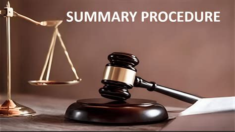 summary procedure