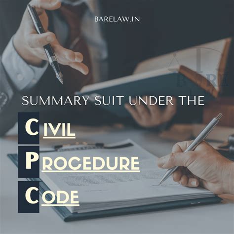 summary suit under cpc