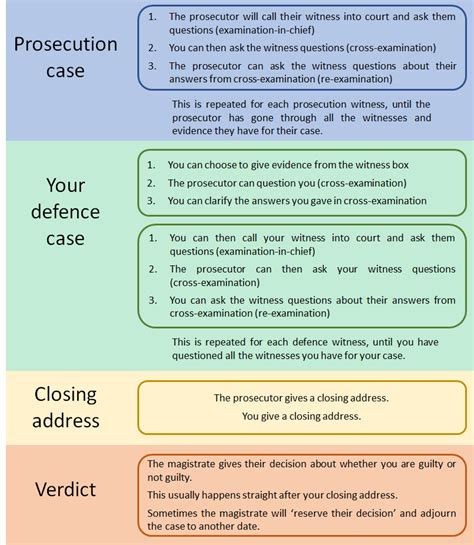 summary trial examples