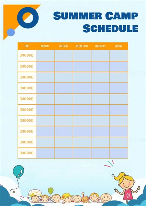 Summer Camp Activity Schedule 2018 Warner Christian Academy Preschool