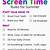 summer checklist before screen time
