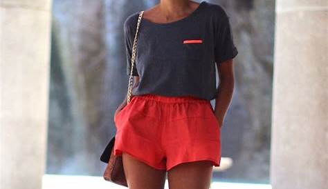 Summer Outfits Red Shorts