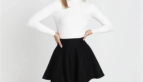 Summer Outfits With Black Skirt