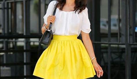 Summer Outfits Yellow Skirt