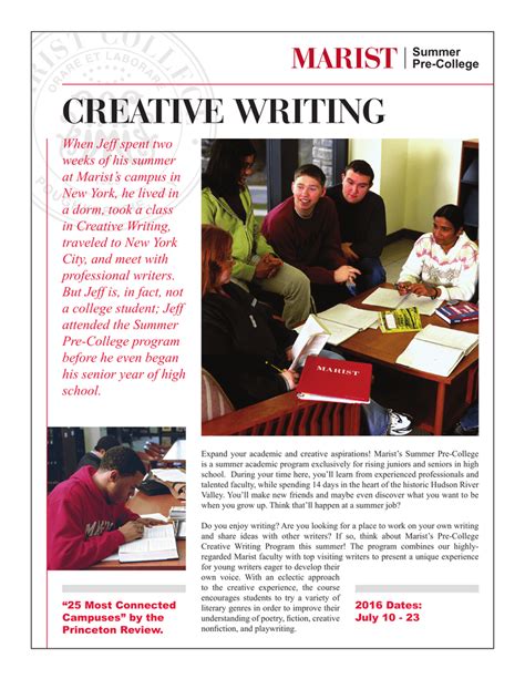 summer creative writing programs in new york