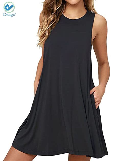 Summer Dresses No Sleeves