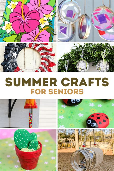 summer easy crafts for seniors