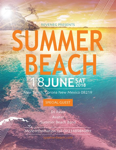 53+ Summer Party Flyer Templates PSD, AI, Vector EPS, Word Free
