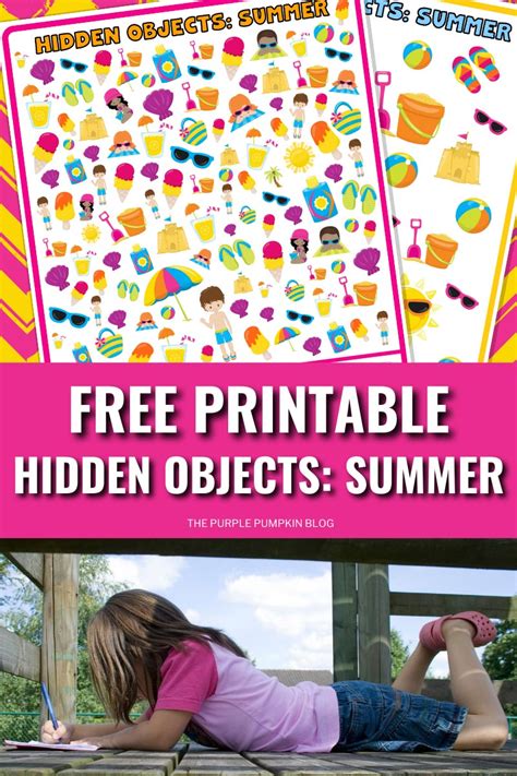 Summer Hidden Objects Hidden Pictures Printable
