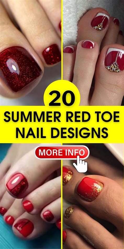 Summer Red Toe Nail Designs: A Guide to Captivating Summer Pedicures