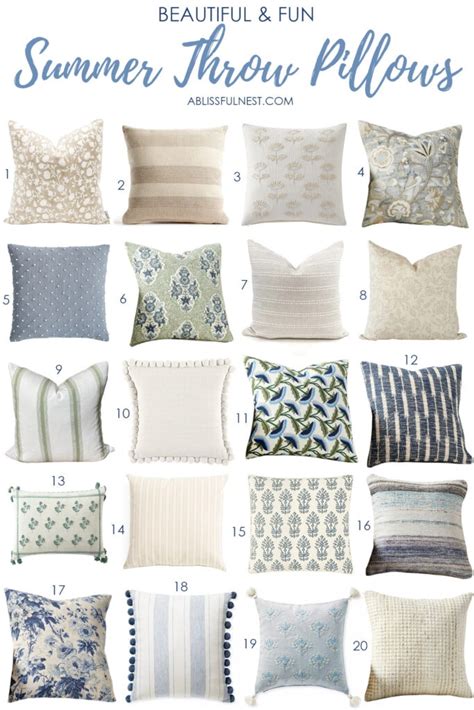 Summer Throw Pillows Ideas